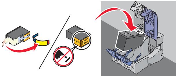 LEXMARK X5075 - Installation des cartouches - 4