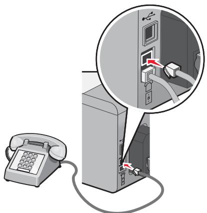 LEXMARK X5075 - Connexion à un téléphone - 3