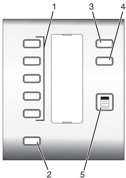 LEXMARK X5075 - Utilisation du panneau de commandes - 1