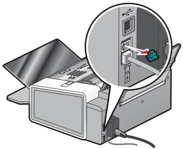 LEXMARK X5075 - Connexion à un ordinateur équipé d'un modem - 2