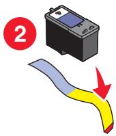 LEXMARK X5320 - RETIREZ LA BANDE PROTECTRICE DE LA CARTOUCHE - 2