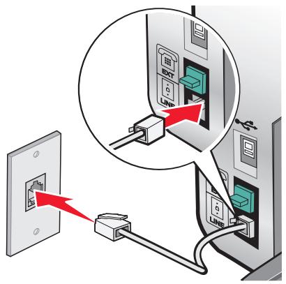 LEXMARK X5320 - Connexion à un téléphone - 1