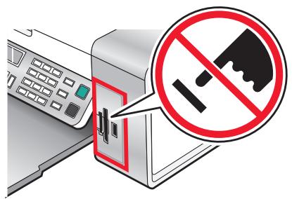 LEXMARK X5320 - Insertion d'un lecteur flash - 2