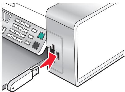 LEXMARK X5320 - Insertion d'un lecteur flash - 1