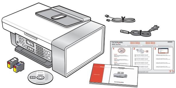 LEXMARK X5320 - Configuration de l'imprimante pour une utilisation autonome - 1