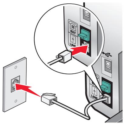 LEXMARK X5320 - Connexion à un ordinateur équipé d'un modem - 1
