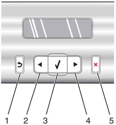LEXMARK X5340 - Utilisation du panneau de commandes - 2