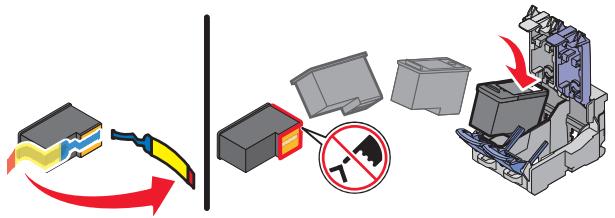 LEXMARK X5340 - Installation des cartouches - 1