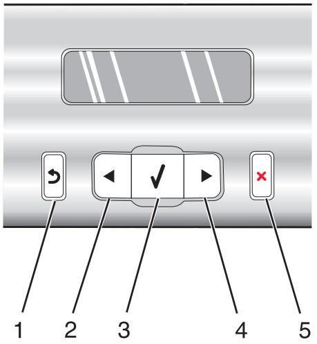 LEXMARK X5435 - Utilisation du panneau de commandes - 2