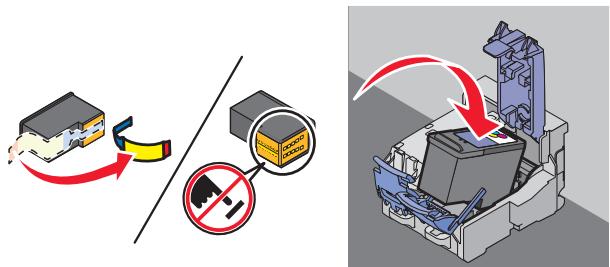 LEXMARK X5435 - Installation des cartouches - 3