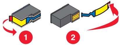 LEXMARK X5435 - Retirez la BANDE protectrice de la cartouche - 1