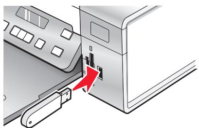 LEXMARK X5435 - Insertion d'un lecteur flash - 1