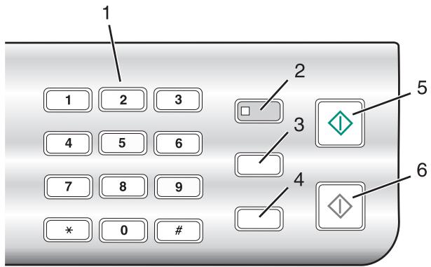 LEXMARK X5435 - Utilisation du panneau de commandes - 3