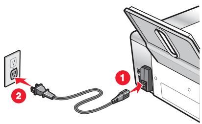 LEXMARK X5435 - Déconnectez et reconnectez le cable d'alimentation. - 1