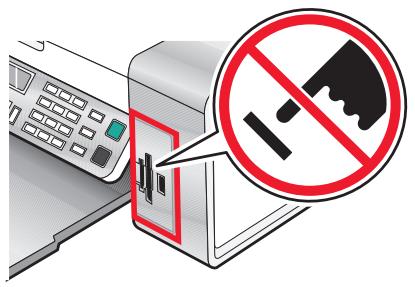 LEXMARK X5450 - Insertion d'un lecteur flash - 2