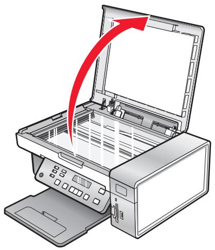 LEXMARK X5495 - Chargement d'un original sur la vitre du scanner - 1
