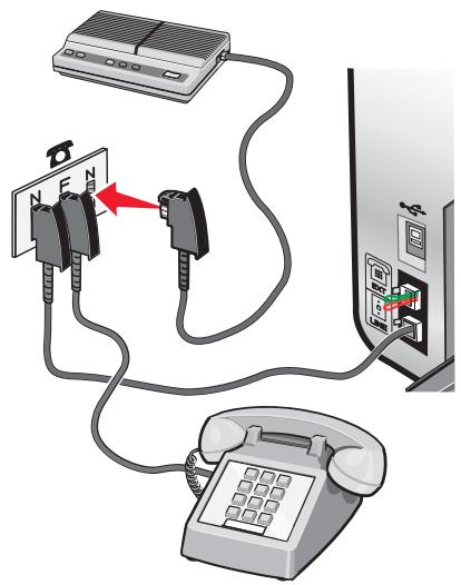 LEXMARK X5495 - Connexion directe à une prise téléphonique murale allemande - 4