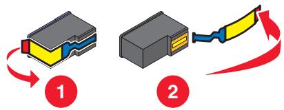 LEXMARK X5495 - RETIREZ LA BANDE PROTECTRICE DE LA CARTOUCHE - 1