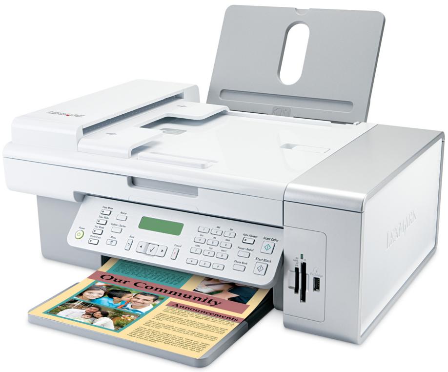 LEXMARK X5495 - Guide de l'utilisateur de l'imprimante X5400 Series - 1