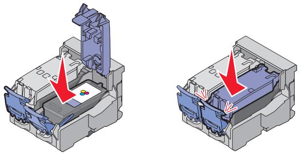 LEXMARK X5495 - Installation des cartouches - 4
