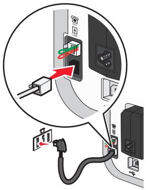LEXMARK X5650 - Connexion directe à une prise téléphonique murale allemande - 2