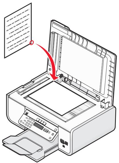 LEXMARK X5650 - Chargement d'un original sur la vitre du scanner - 2