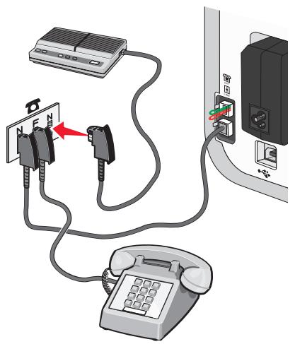 LEXMARK X5650 - Connexion directe à une prise téléphonique murale allemande - 4