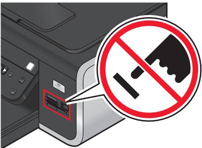 LEXMARK X5650 - Insertion d'un lecteur flash - 2