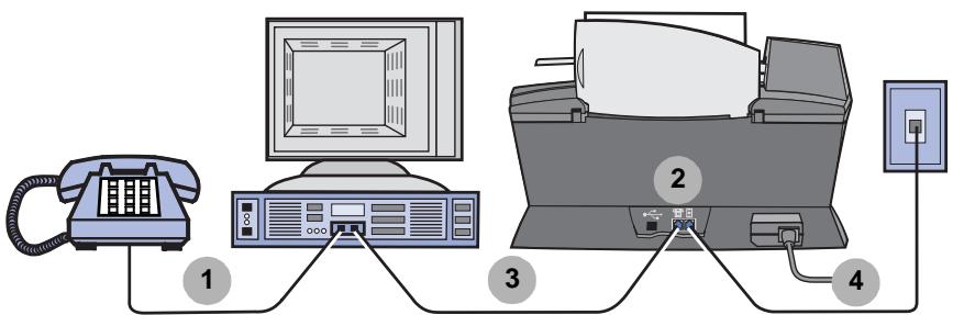 LEXMARK X6170 - Connexion à un téléphone - 3