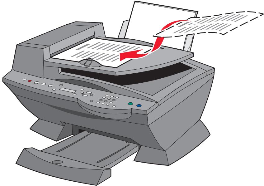 LEXMARK X6170 - Utilisation du panneau de commandes et du dispositif d'alimentation automatique de documents (ADF) - 1