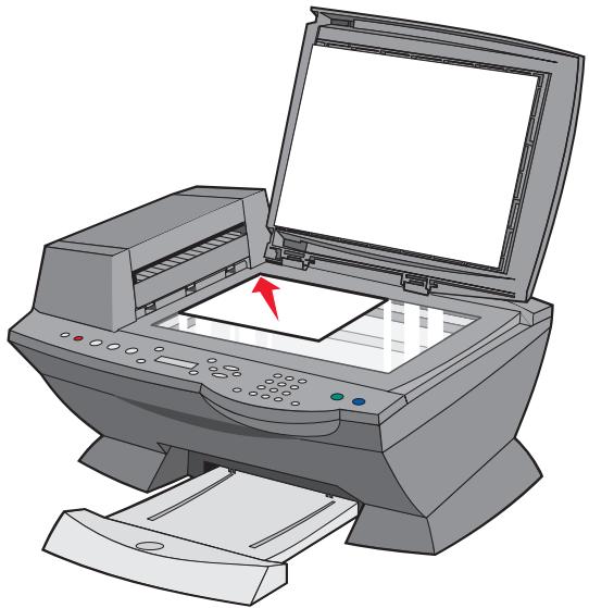 LEXMARK X6170 - Utilisation du panneau de commandes et de la vitre du scanner - 1