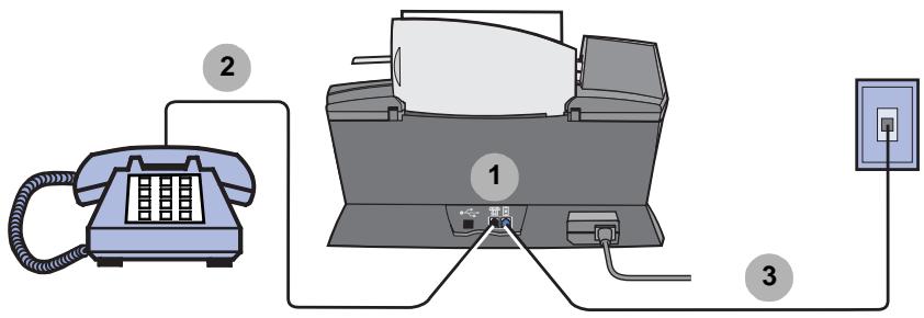 LEXMARK X6170 - Connexion à un téléphone - 1
