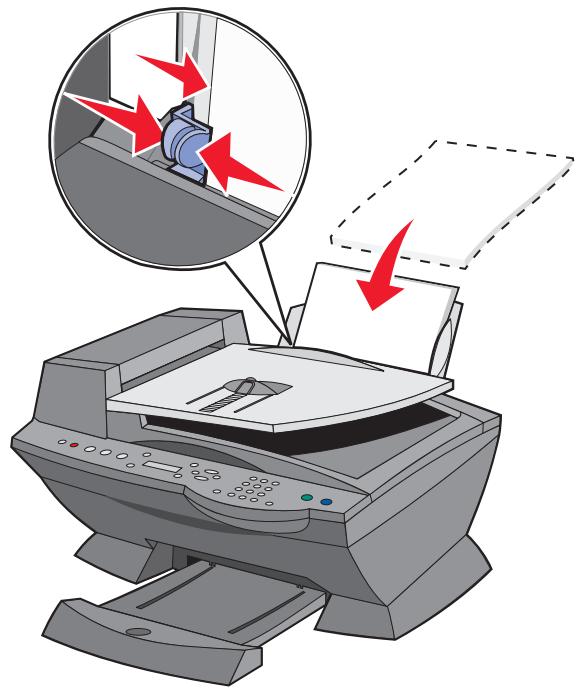 LEXMARK X6170 - Chargement du papier dans le support papier - 1