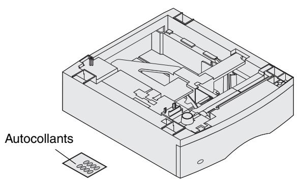 LEXMARK X642E - Installation d'un bac 250 feuilles ou 500 feuilles - 1