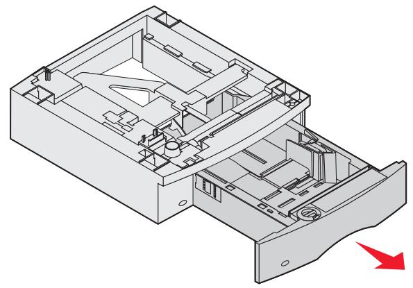 LEXMARK X642E - Installation d'un bac 250 feuilles ou 500 feuilles - 2