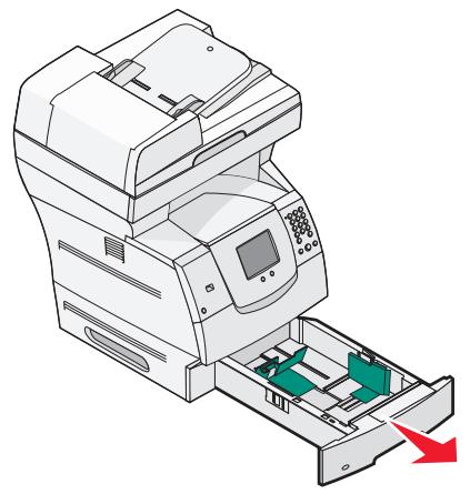 LEXMARK X642E - Chargement des tiroirs standard et optionnels - 1