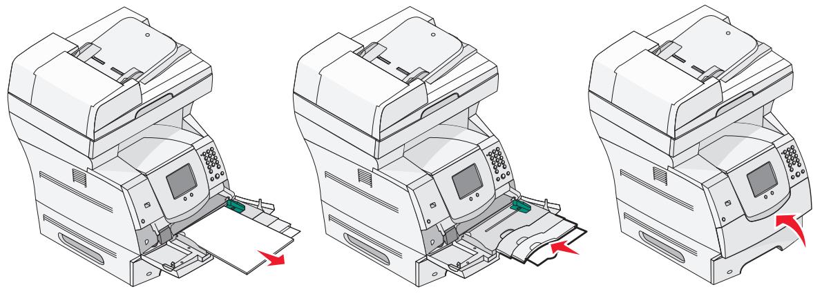 LEXMARK X642E - Fermeture du chargeur multifonction - 1