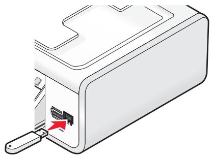 LEXMARK X6675 - Insertion d'un lecteur flash - 1