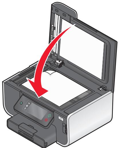 LEXMARK PRESTIGE PRO800 - Chargement d'un original sur la vitre du scanner - 2