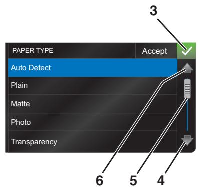 LEXMARK PRESTIGE PRO800 - Navigation dans les menus à l'aide de l'écran tactile - 2
