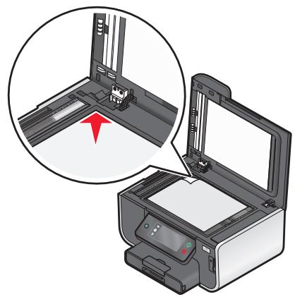 LEXMARK PRESTIGE PRO800 - Chargement d'un original sur la vitre du scanner - 1