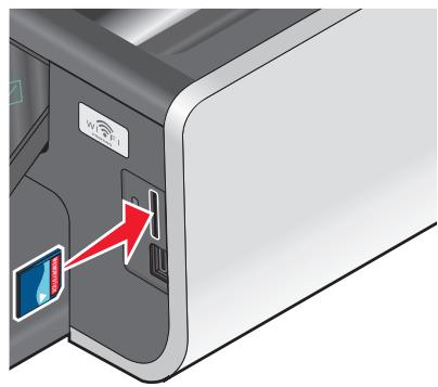 LEXMARK PRESTIGE PRO800 - Utilisation d'une carte mémoire ou d'un lecteur flash avec l'imprimante - 1