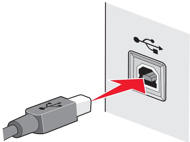 LEXMARK PRESTIGE PRO800 - Comment relier un cable dinstallation ? - 2