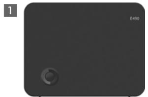 GIGASET E490,  E495 - Vérification du contenu de l'emballage - 1