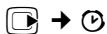 GIGASET E490,  E495 - Activation/désactivation et réglage du réveil/de l'alarme - 1