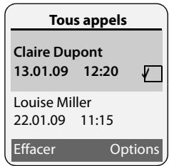 GIGASET E490,  E495 - Entrée de liste - 1