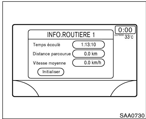 NISSAN MURANO 2005 - COMMENT UTILISER LA TOUCHE «TRIP» - 1