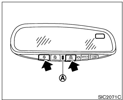 NISSAN MURANO 2005 - PROGRAMMATION DE LA TÉLÉCOMMANDE HomeLink® - 1