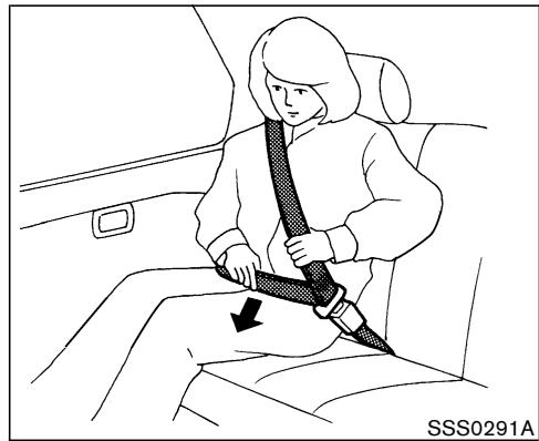 NISSAN MURANO 2005 - Bouclage des ceintures de sécurité - 3