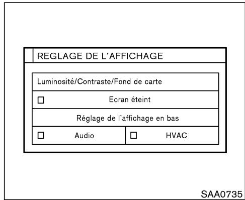 NISSAN MURANO 2005 - COMMENT UTILISER LA TOUCHE «SETTING» - 1